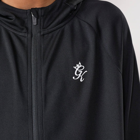 GymKing  Lightweight Poly Full Zip - Black (Junior)