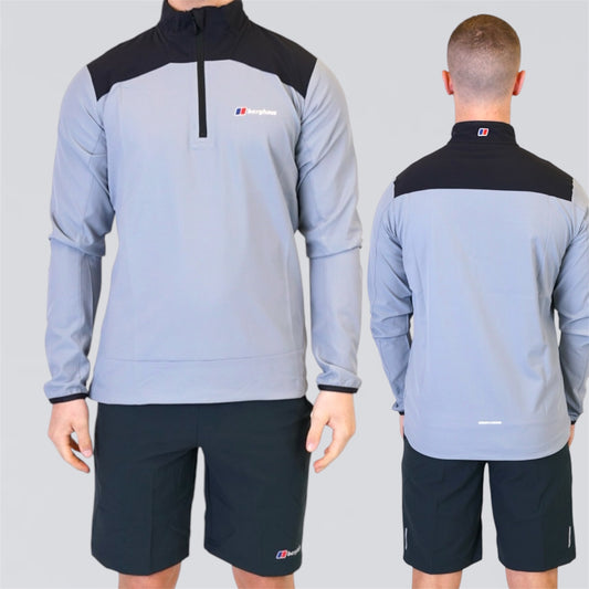 Berghaus Terrain Half Zip Set  - Light Grey / Black