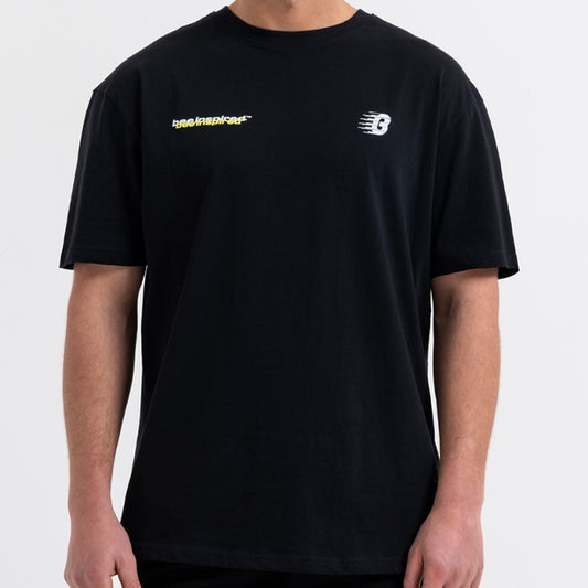 Bee Inspired Mirror Tee - Black / Neon