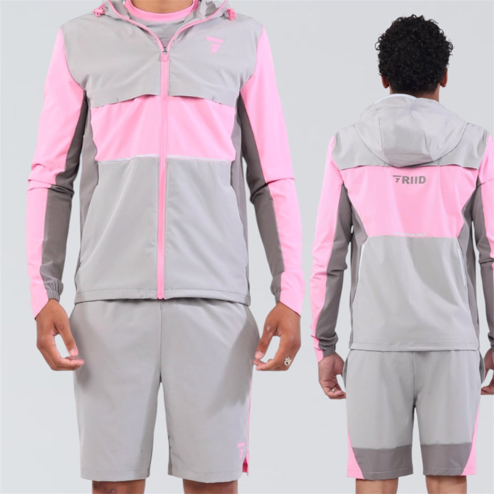 GRIID Evo Set - Jacket & Shorts - Pink Foam