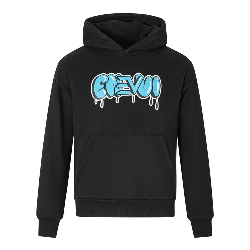 ENVI Graffiti Hoodie - Black / Blue