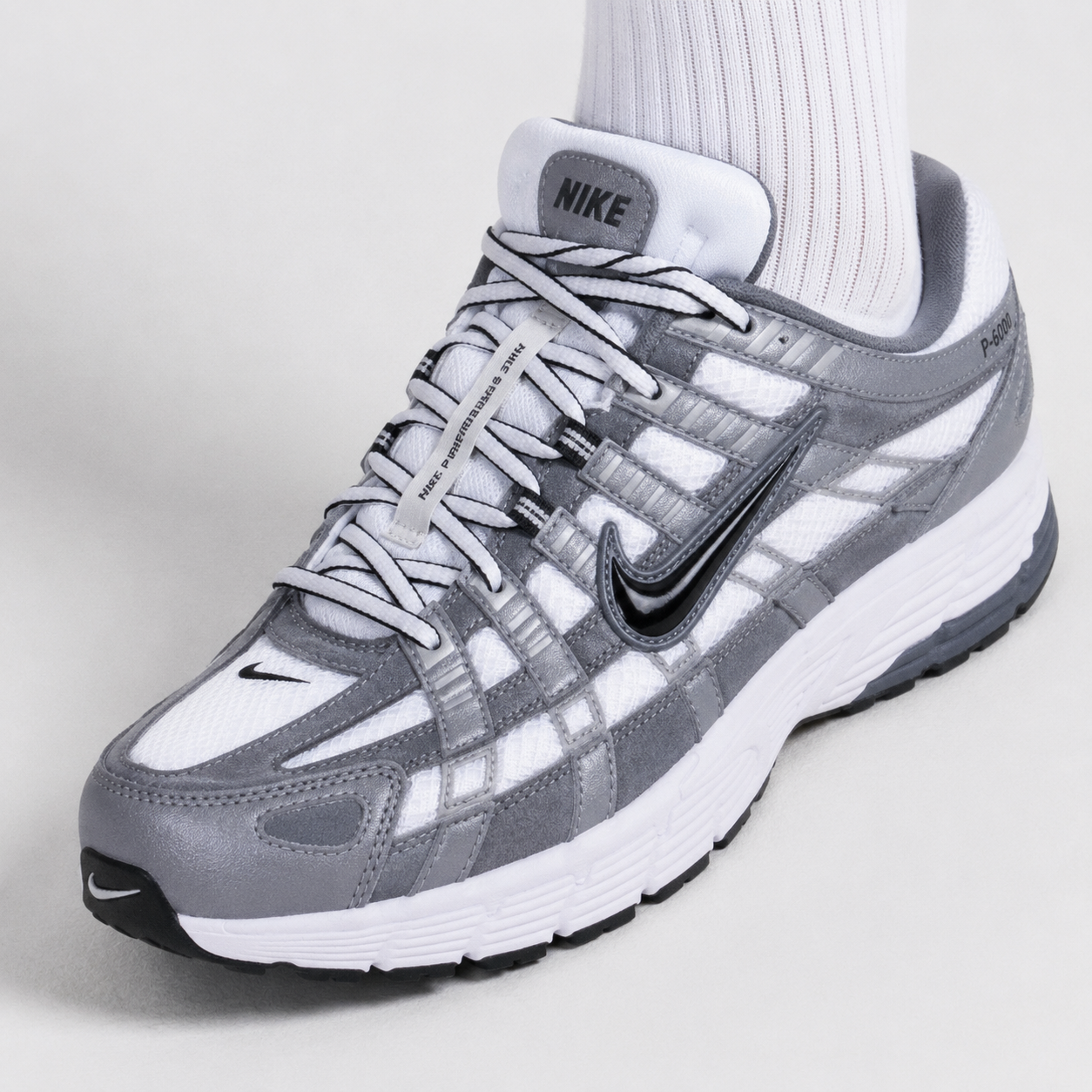 Nike P-6000 Iron White