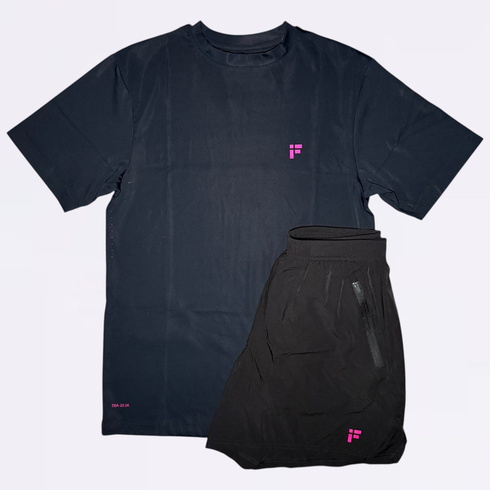 INFORM Transform Tee Set - Black / Pink