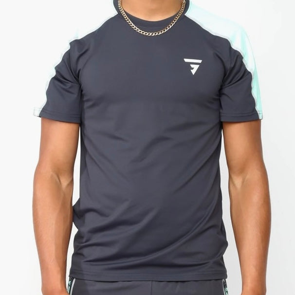 GRIID Reflect Set - T-shirt & Shorts - Grey / Mint