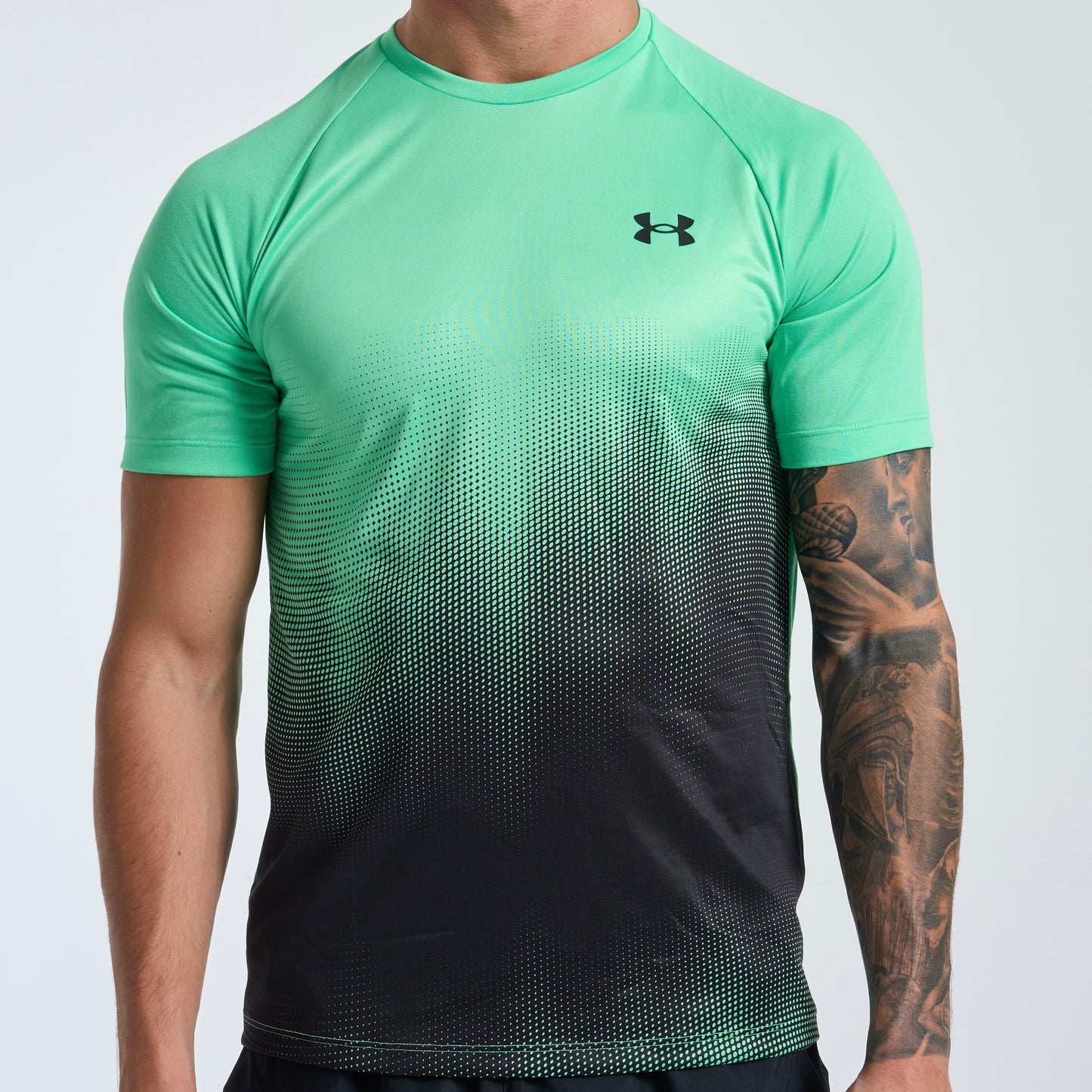 Under Armour Tech Fade Tee - Green / Black