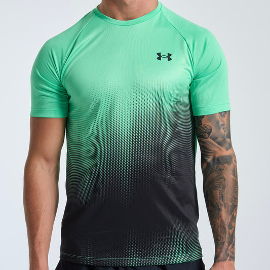 Under Armour Tech Fade Tee - Green / Black