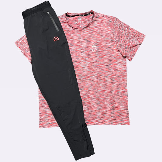 Flux Versatility Set - Tee & Bottoms Set - Black / Red
