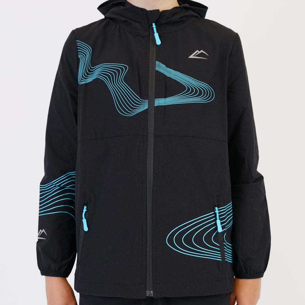ActiveLine Wave Jacket - Black / Turquoise (Junior)