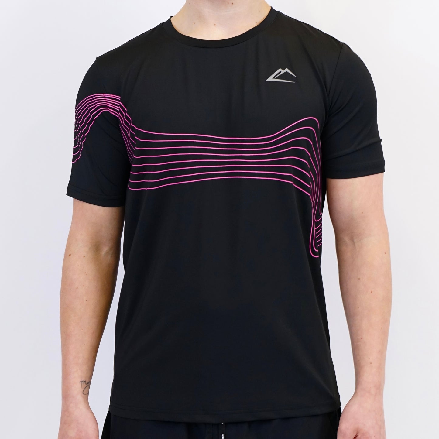 ActiveLine Wave Tee - Black / Pink