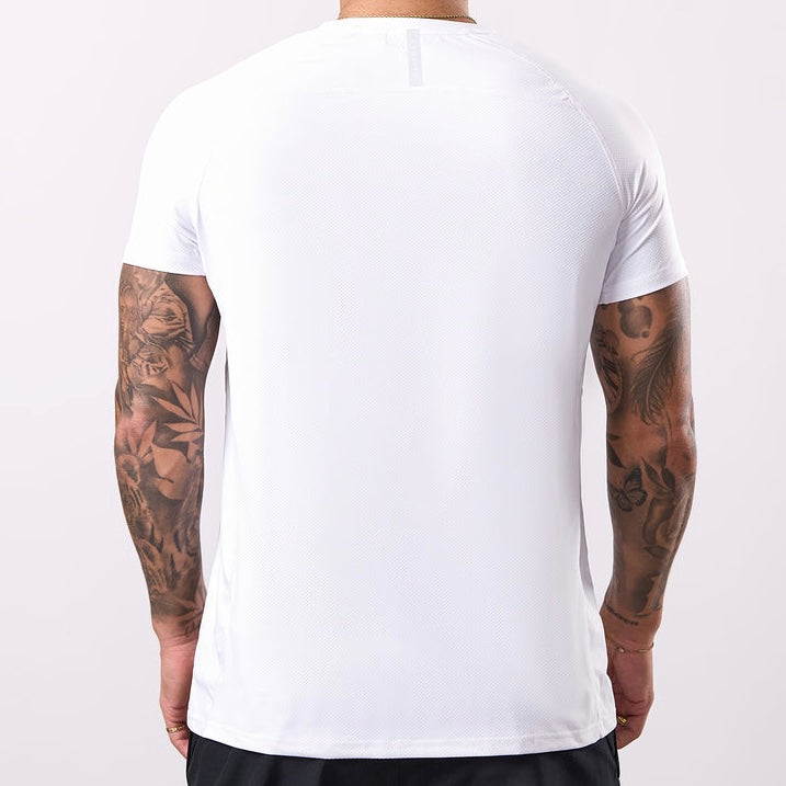 Gym King Energy Linear Tee - White