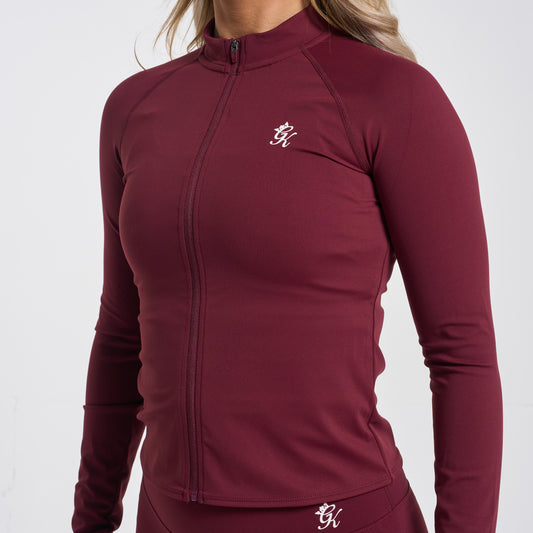 Gym King 365 Full Zip Funnel - Deep Cherry