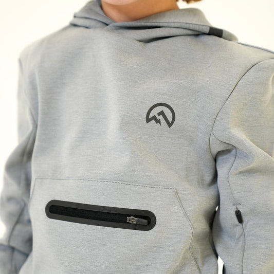 Flux Velar Hoodie - Grey (Junior)