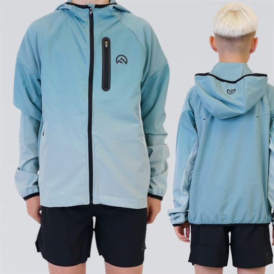 Flux Gradient Set - Jacket & Shorts - Midnight Green / Black (Junior)