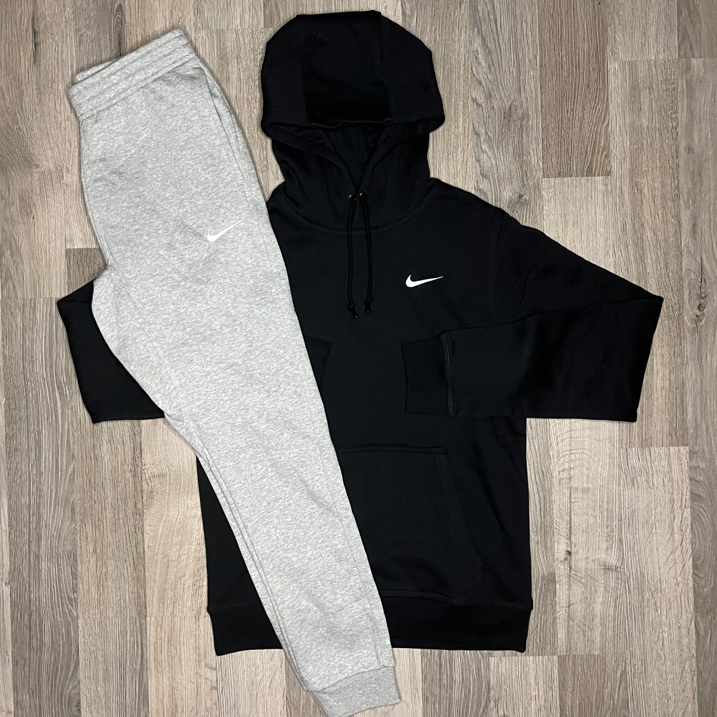 Nike Club Set - Hoodie & Joggers - Black / Grey – RESTOCK3D