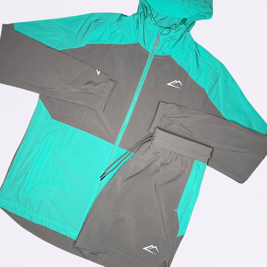 ActiveLine Storm Jacket & Shorts Set - Hyper Turquoise