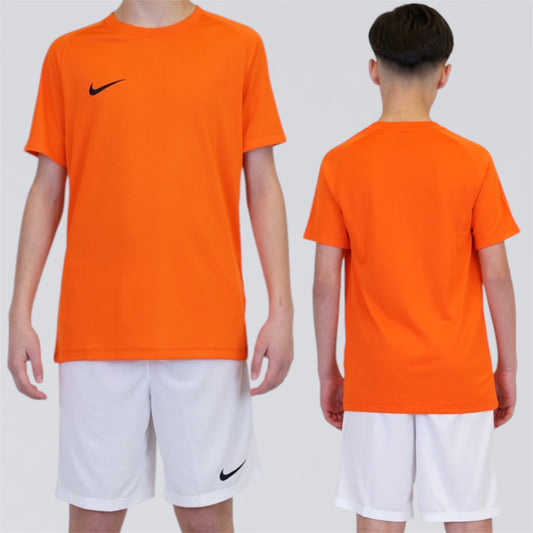 Nike Dri Fit Set - Orange / White (Junior)