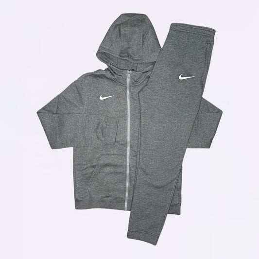 Nike Park Zipper & Joggers Set - Charcoal Grey (Junior)