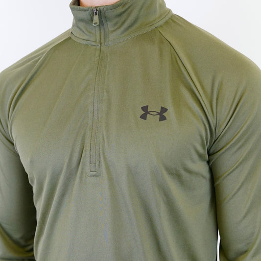 Under Armour Half Zip Marine Green / Black