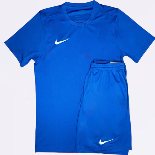 Nike Dri Fit Set - Tee & Shorts - Royal Blue (Junior)