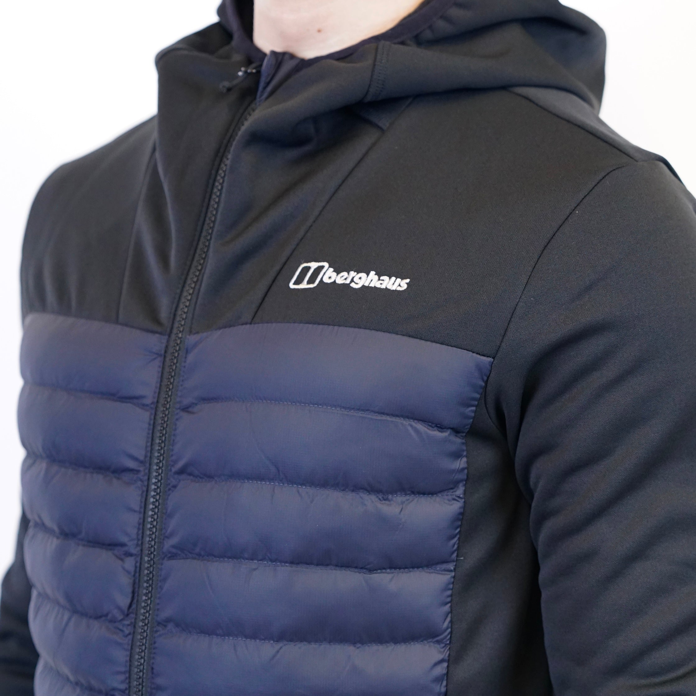 Berghaus Vaskye Hoodie Hybrid Jacket - Black / Grey
