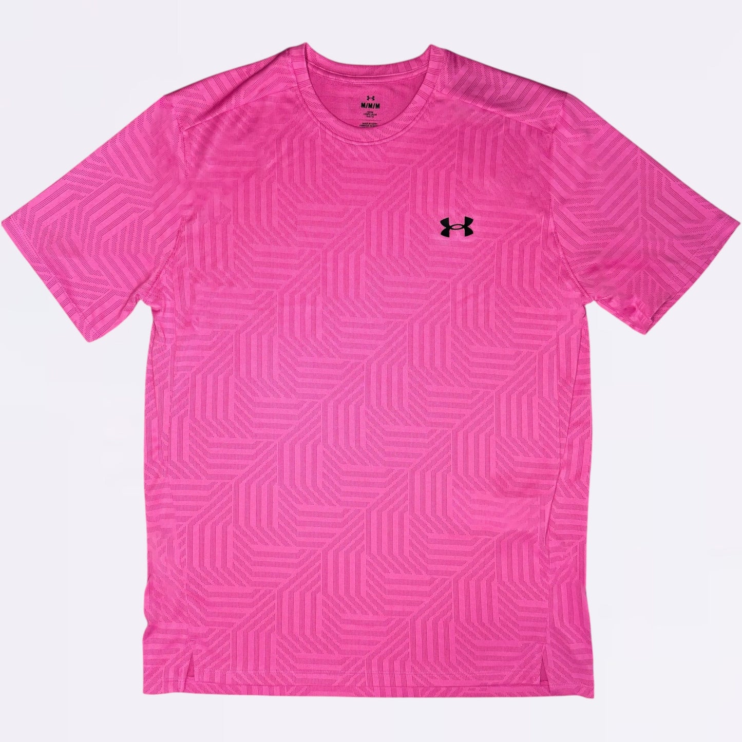 Under Armour Geotessa Set - Tee & Shorts - Pink / Grey