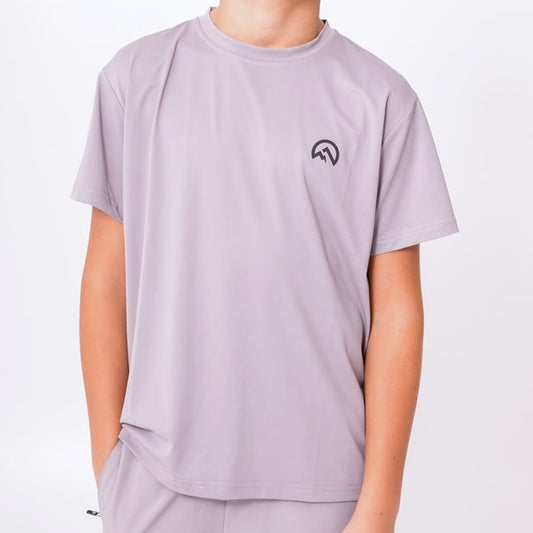 Flux Logo Tee - Light Grey  (Junior)