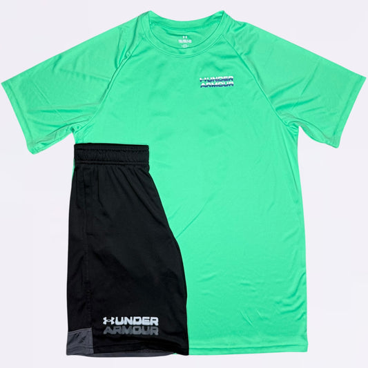 Under Armour Set - Green / Black (Junior)