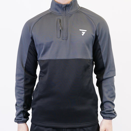 GRIID 2.0 Cushy Half Zip - Black / Grey