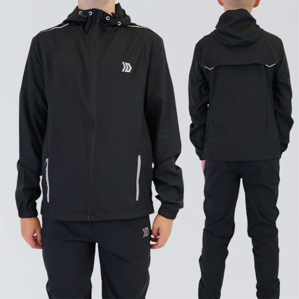 DASH Core Jacket & Jogger Set - Black (Junior)
