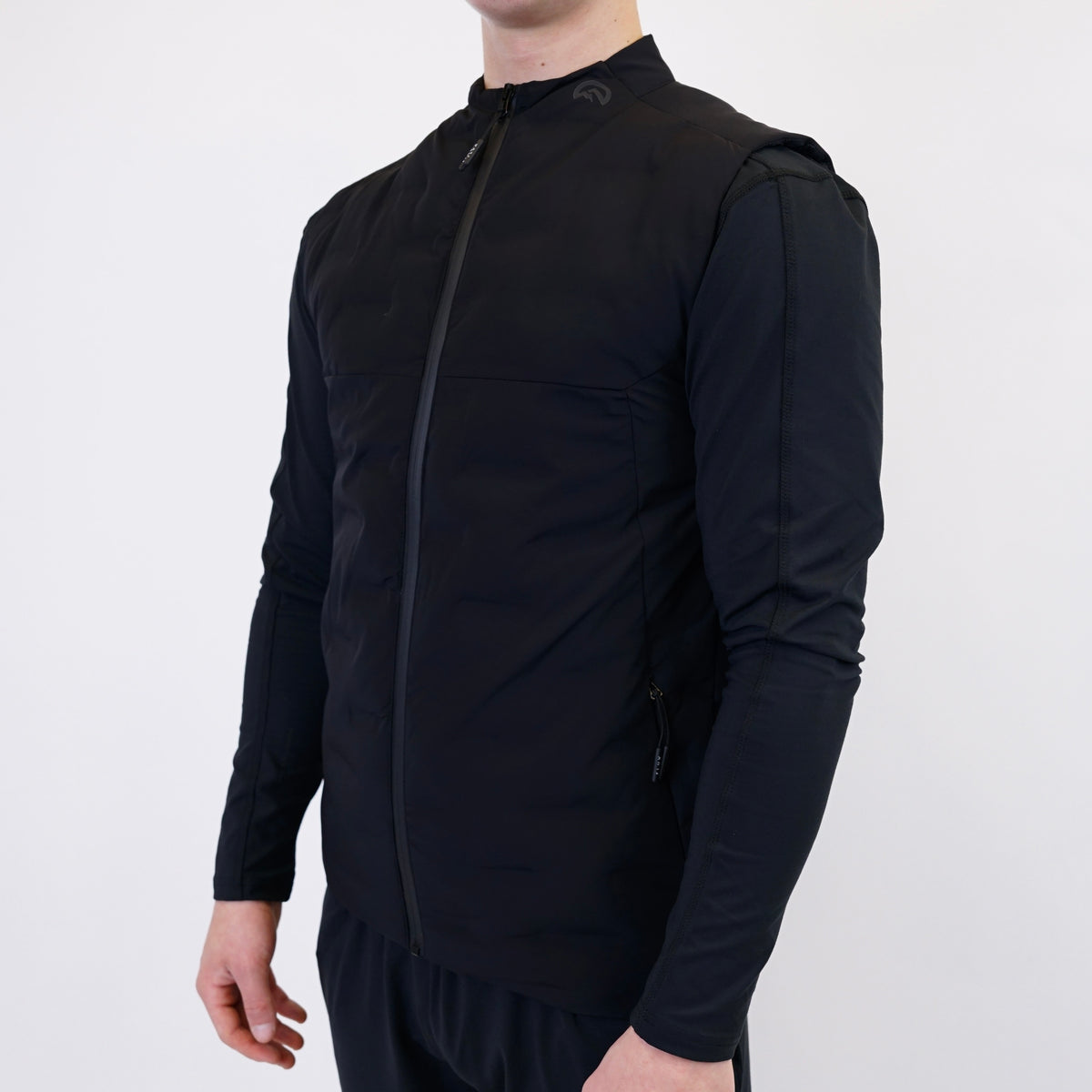 Flux Seamless Bonded Gilet - Black