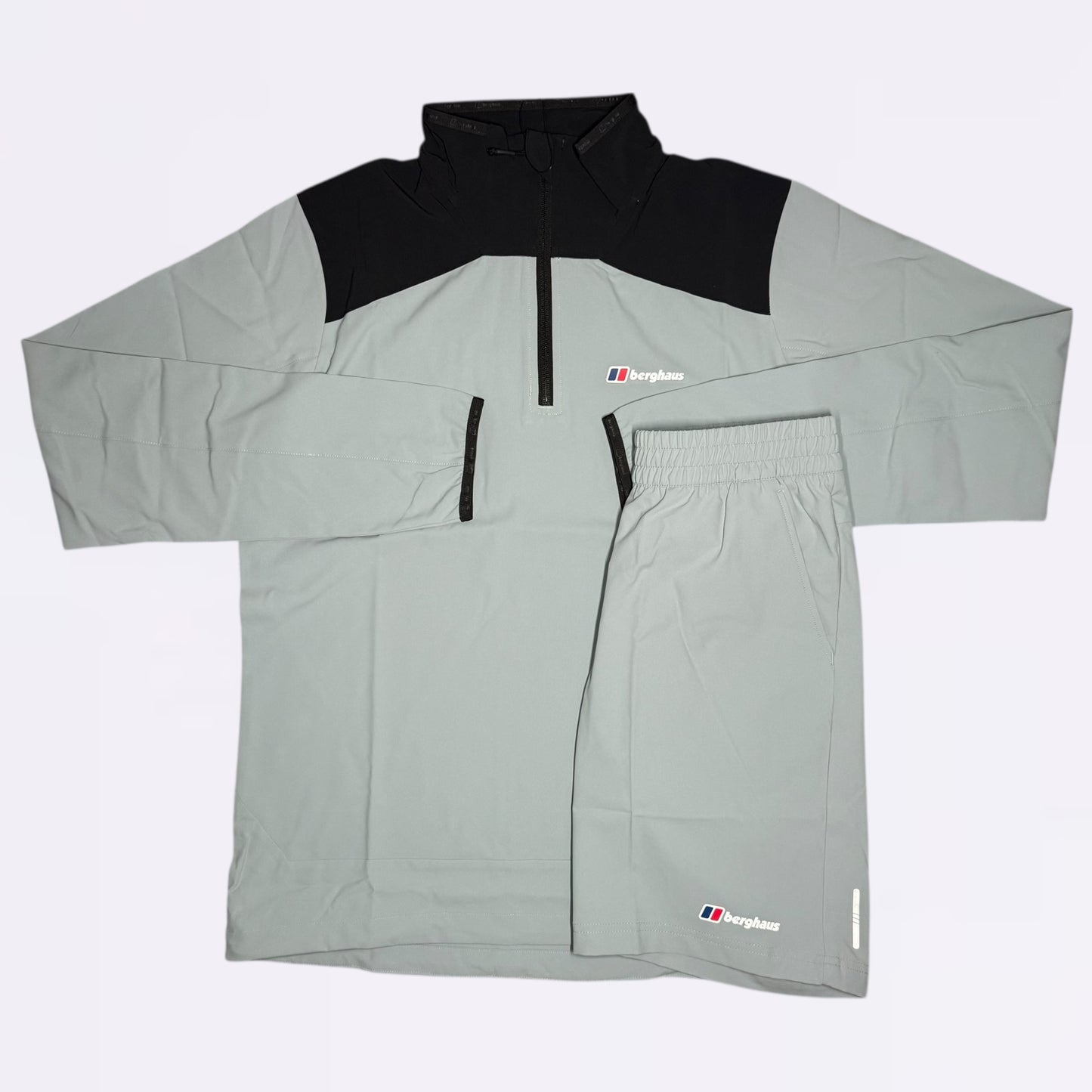 Berghaus Terrain Half Zip & Short Set - Light grey