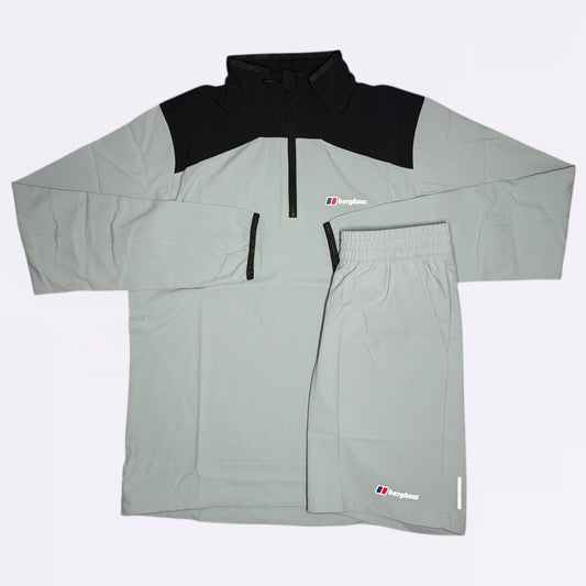 Berghaus Terrain Half Zip & Short Set - Light grey