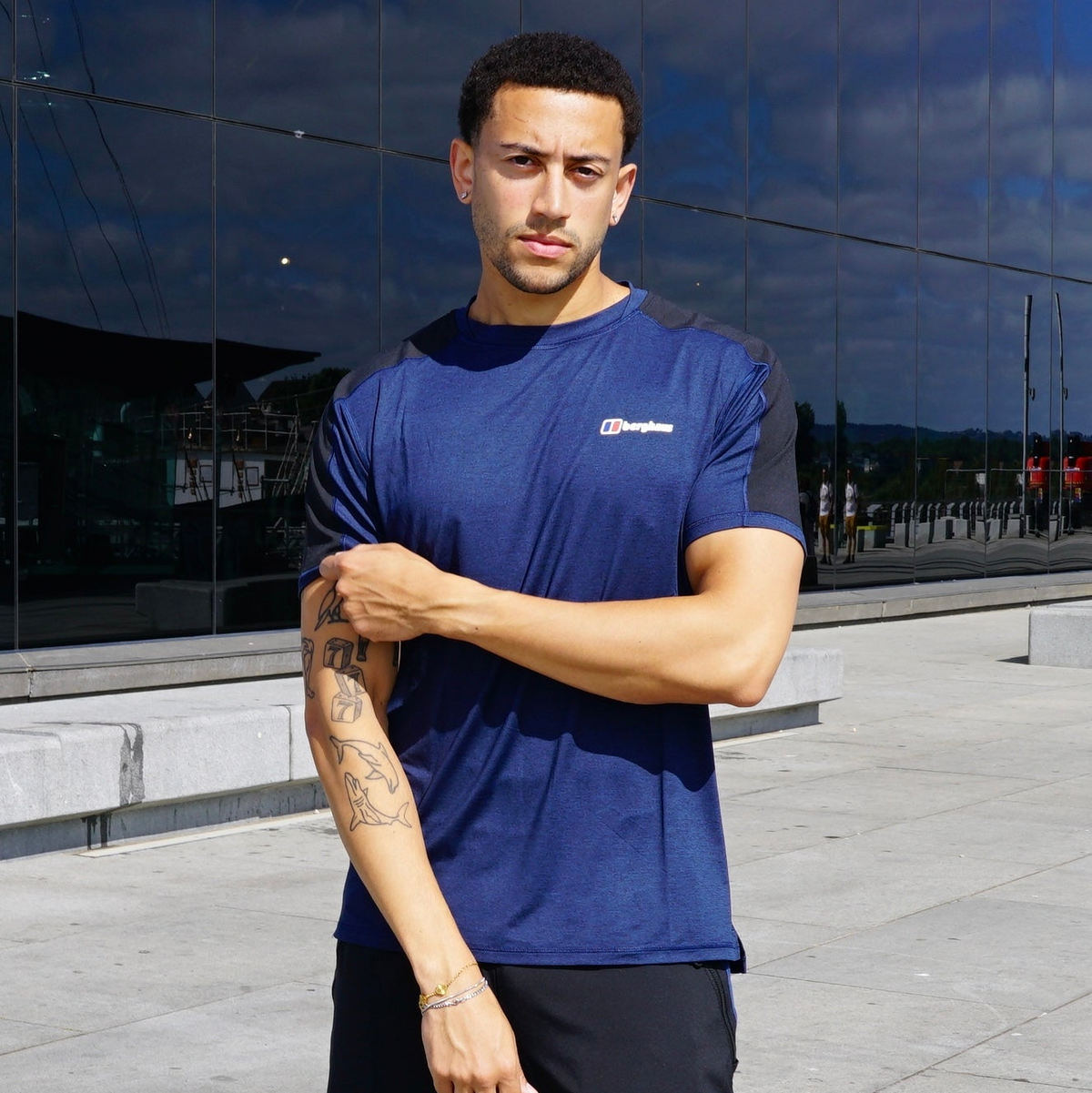 Berghaus Farndale Tech T-Shirt - Blue / Black