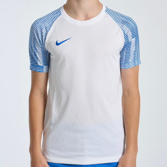 Nike Dri-Fit Academy Tee - White / Blue (Junior)