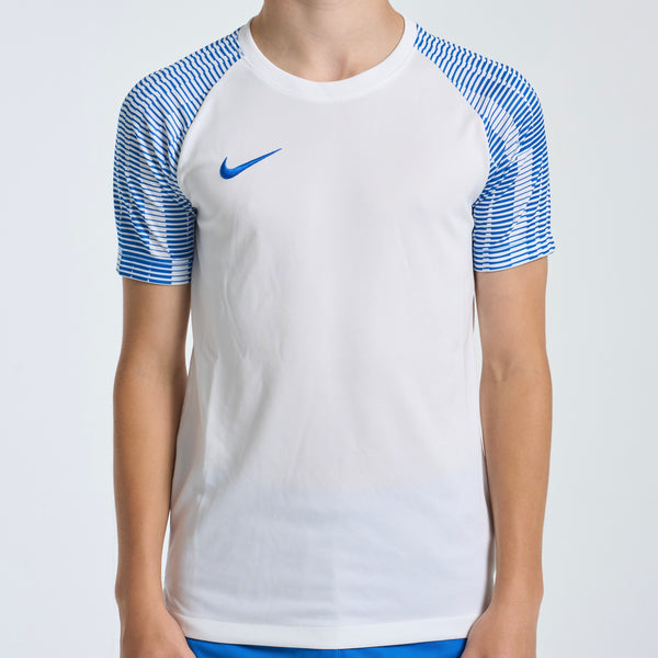 Nike Dri-Fit Academy Tee - White / Blue (Junior)