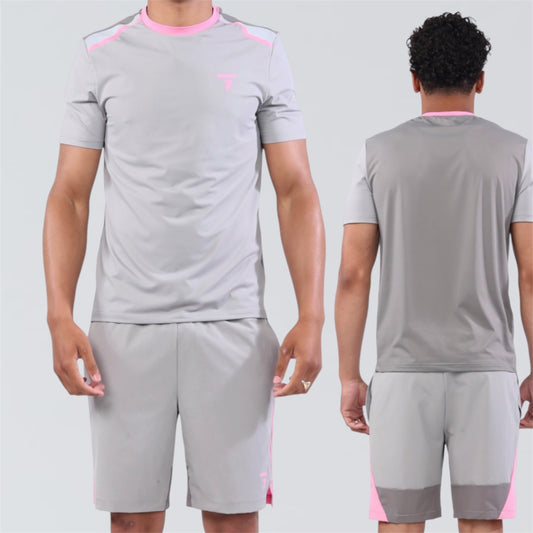 GRIID Evo Tee & Short Set - Pink Foam