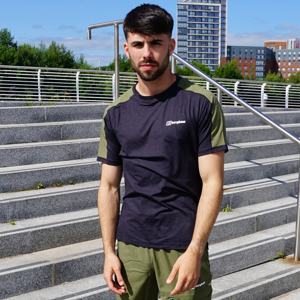 Berghaus Farndale Tech T-Shirt - Green / Black
