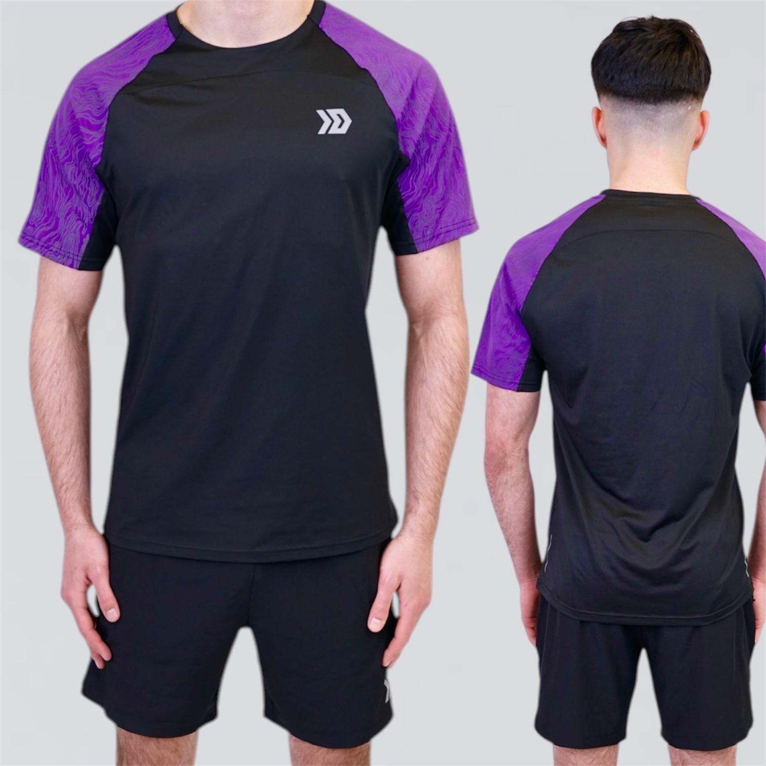 DASH Aura Tee Set - Black / Purple