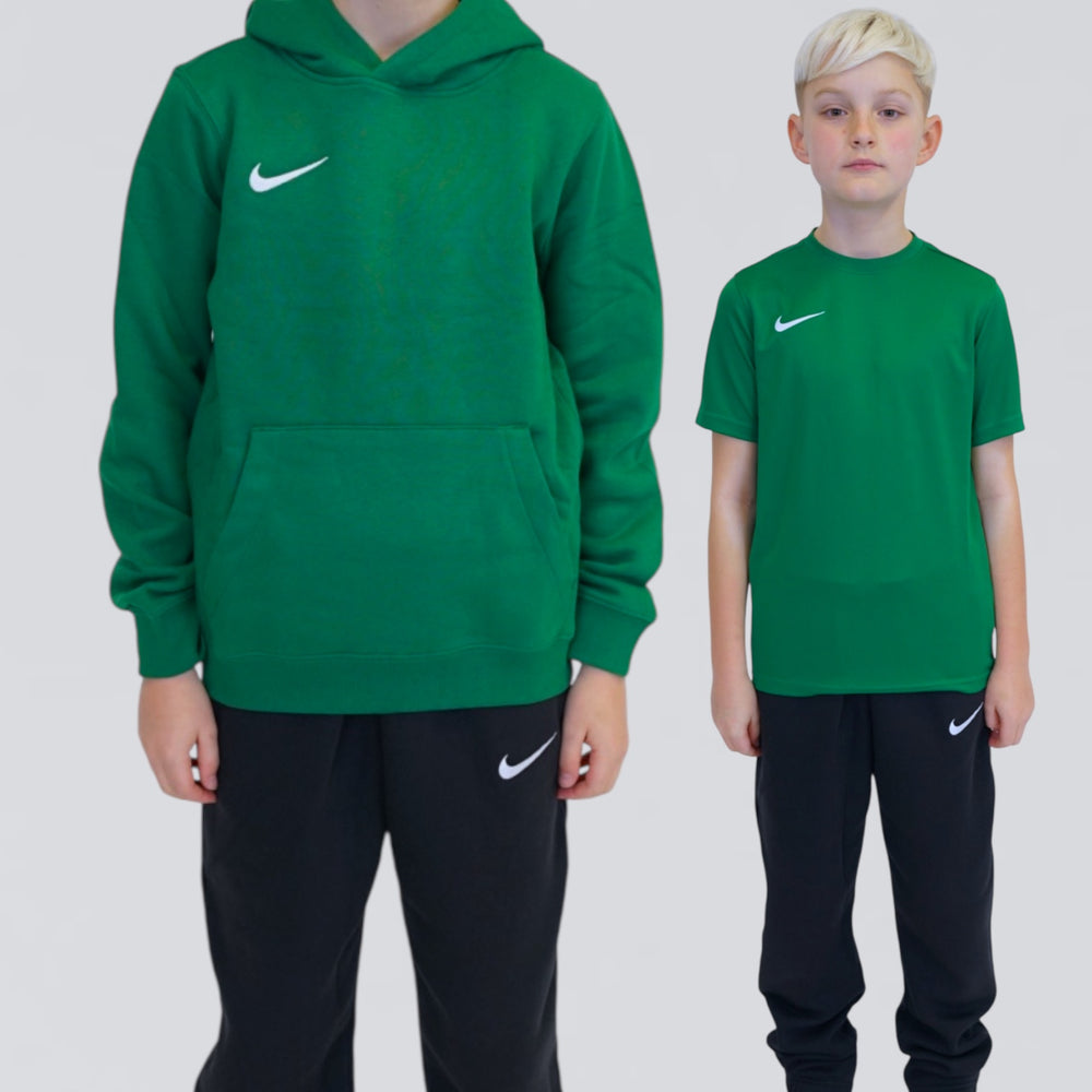 Nike Park 3 Piece Set - Green / Black (Junior)