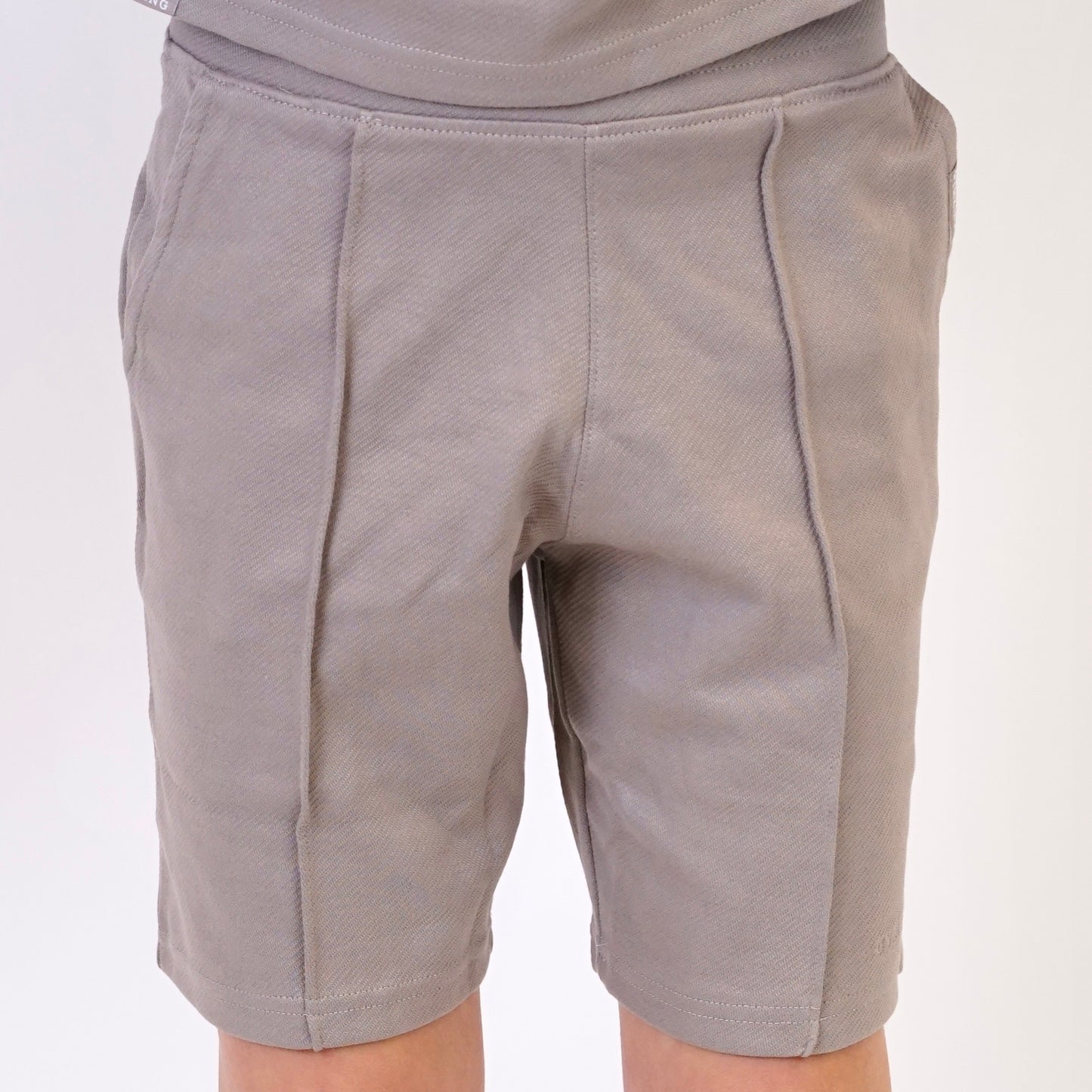 Gym King Zipped Polo Set - Beige (Junior)