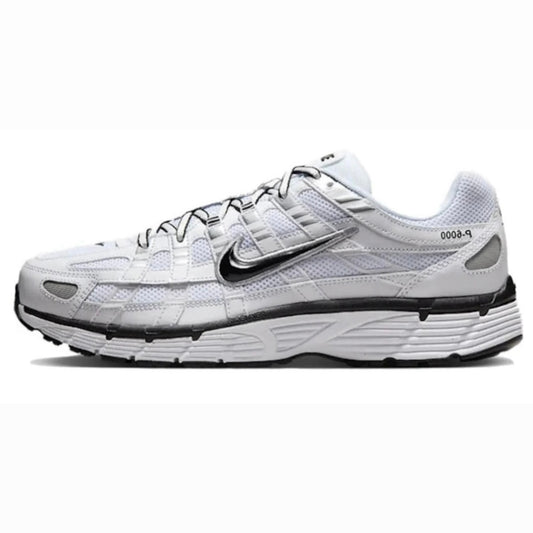 Nike P-6000 White Metallic Silver