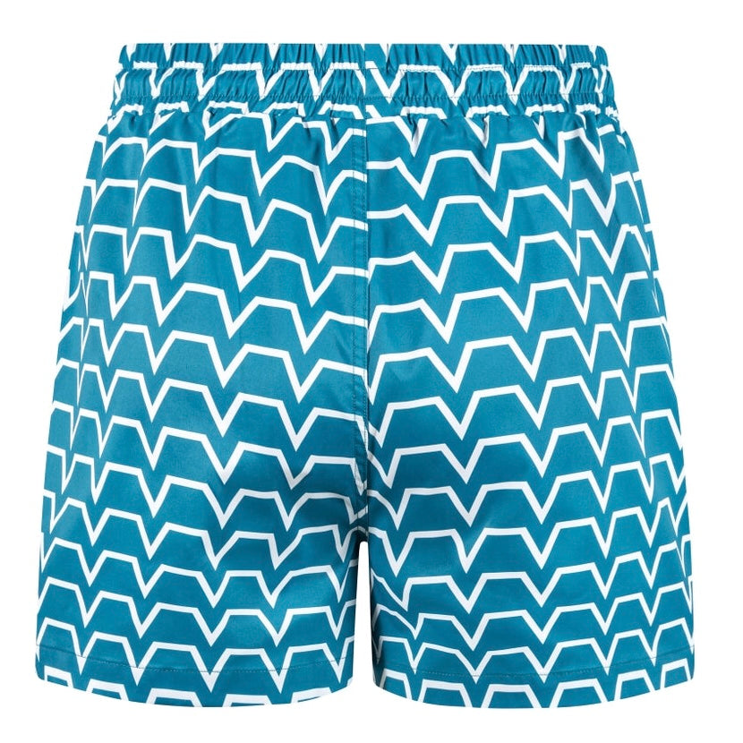 ENVI Chevron Swim Shorts - Blue / White