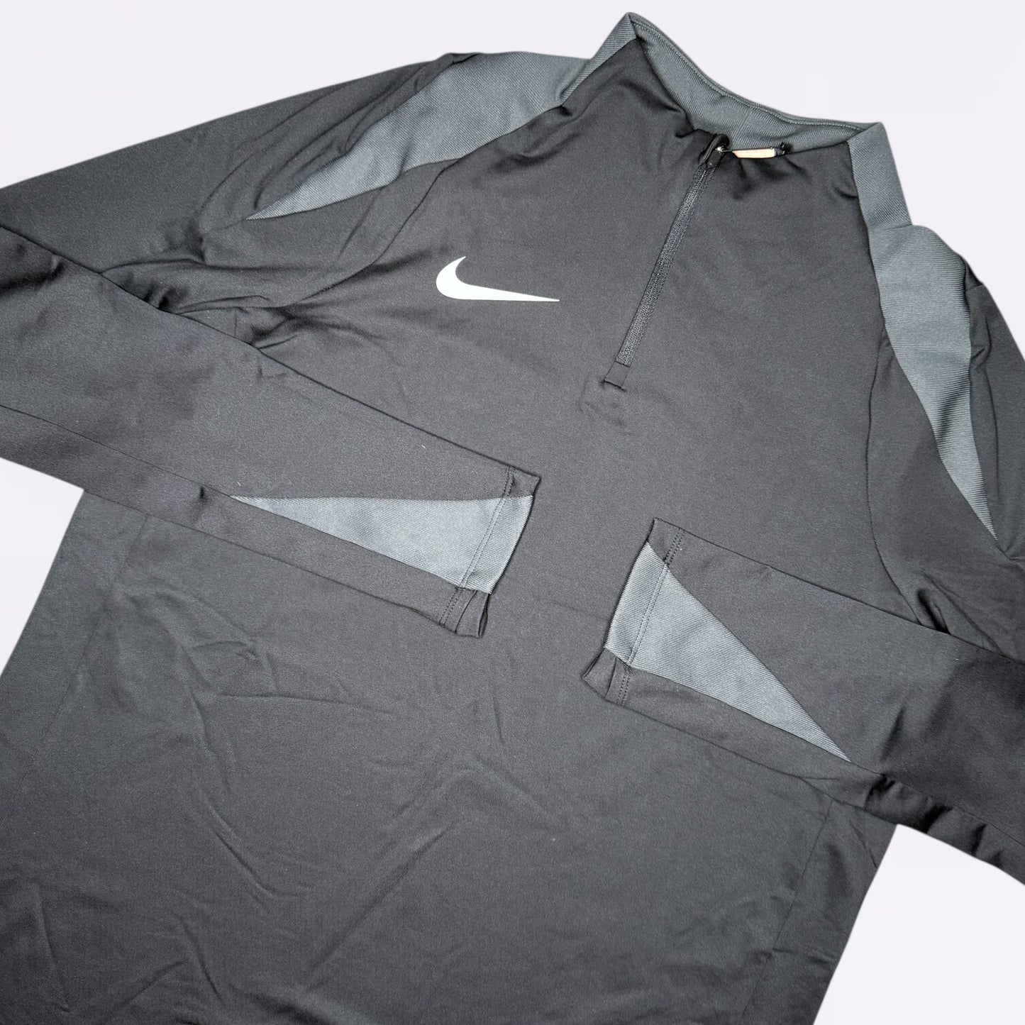 Nike Academy Half Zip Black Grey