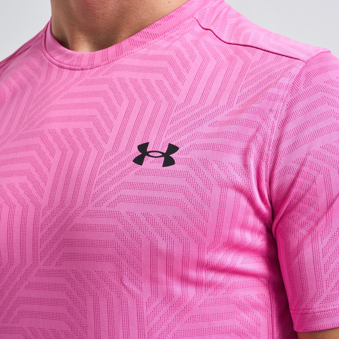 Under Armour Geotessa Set - Tee & Shorts - Pink / Black