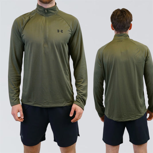 Under Armour Tech Half-Zip / Vanish Shorts Set - Marine Green / Black