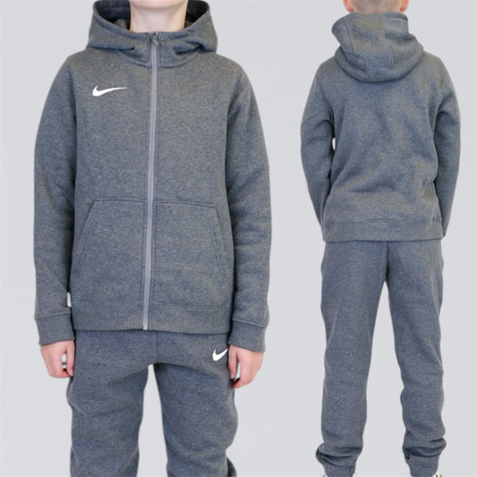 Nike Park Zipper & Joggers Set - Charcoal Grey (Junior)