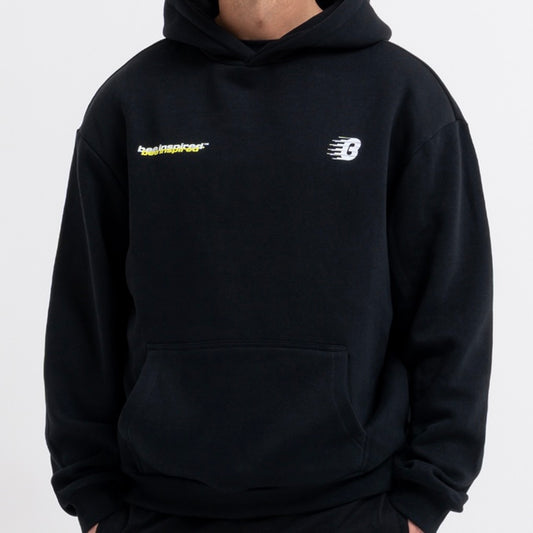 Bee Inspired Mirror Hoodie - Black / Neon