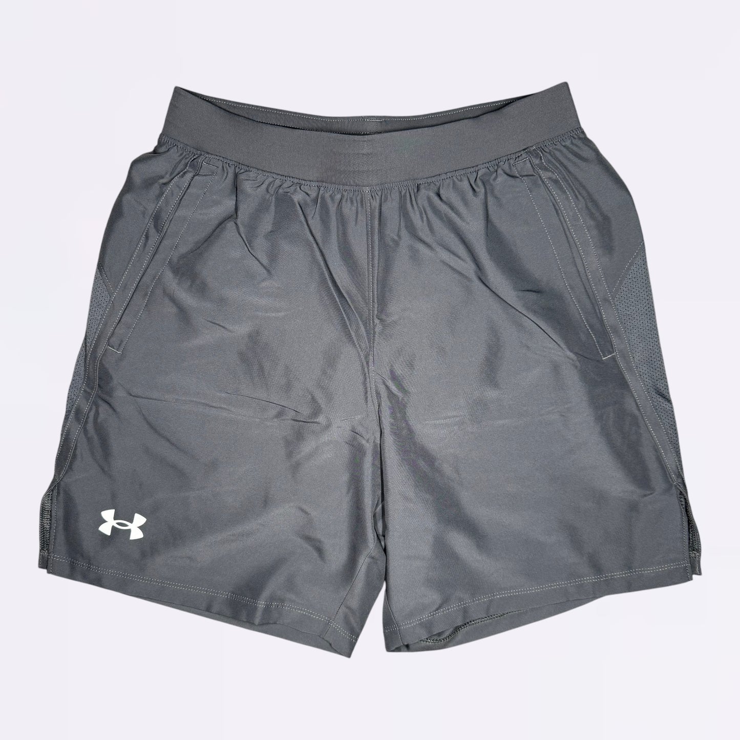 Under Armour Geotessa Set - Tee & Shorts - Orange / Grey