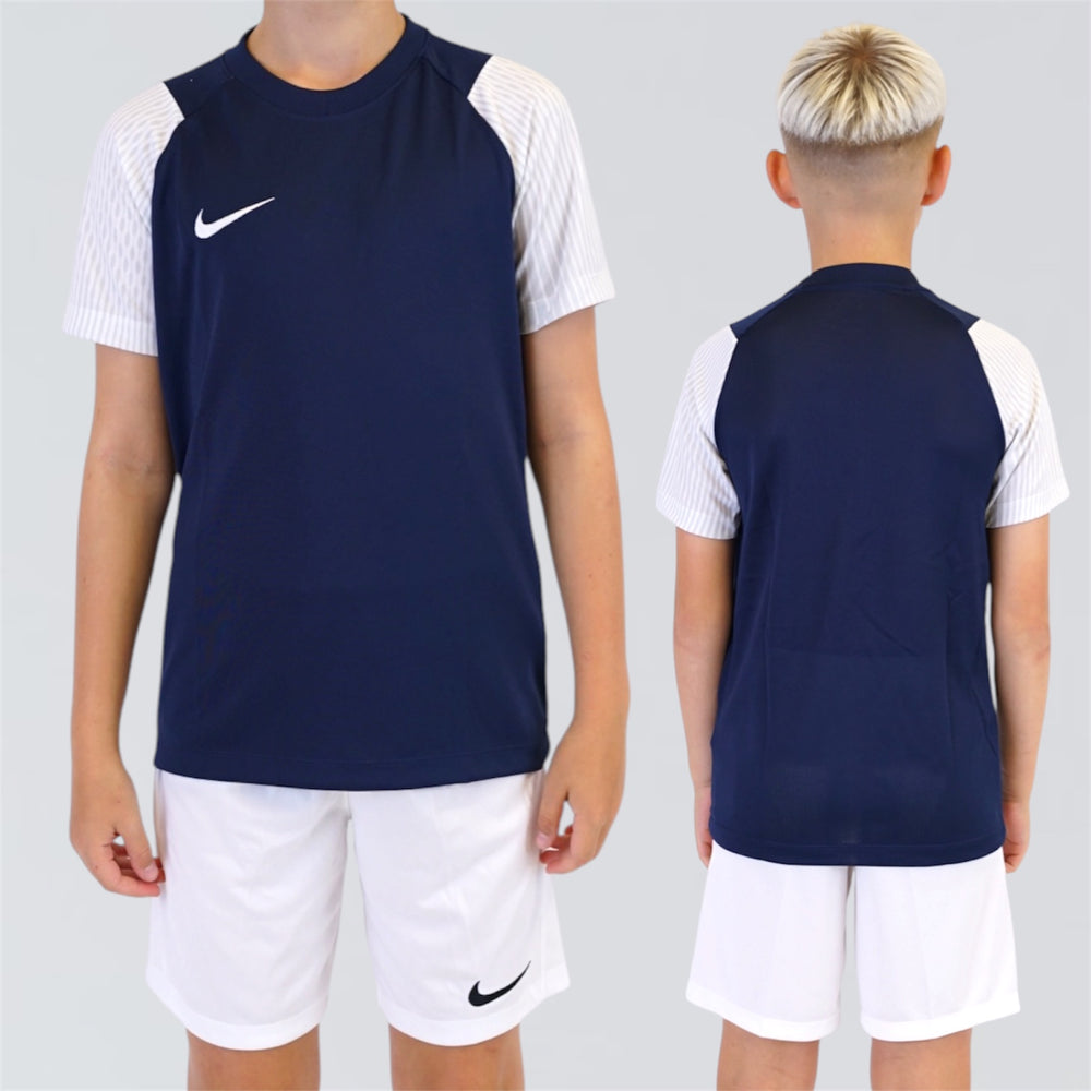 Nike Dri-Fit Academy 2.0 Set - Tee & Shorts - Navy / White  (Junior)