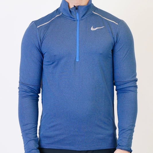 Nike Therma Miler Half Zip - Royal Blue